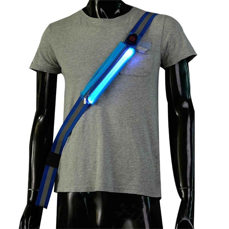 Running Visibility Gear - T3LB odblaskowa szarfa LED o wysokiej
