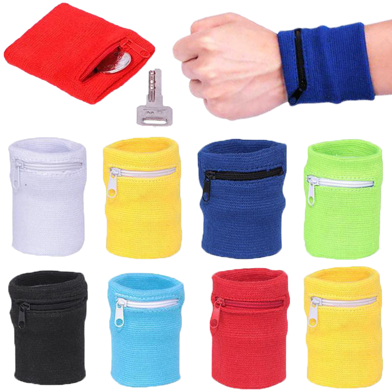 Sweat Band Wrist - Sportowa opaska na nadgarstek z kieszenią