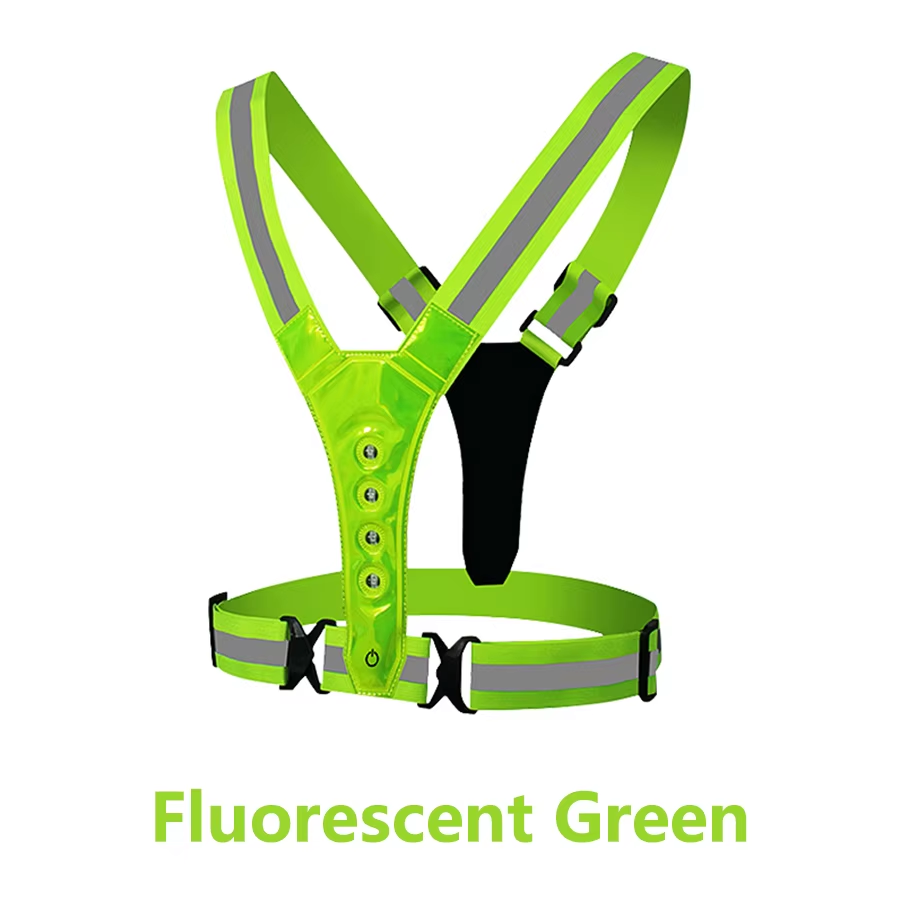 Running Visibility Gear - Regulowana, lekka kamizelka odblaskowa do nocnych