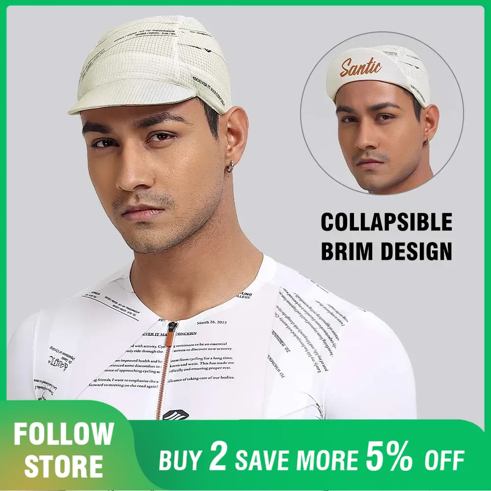 Running Gear Hat - Santic Oddychająca czapka kolarska pod kask