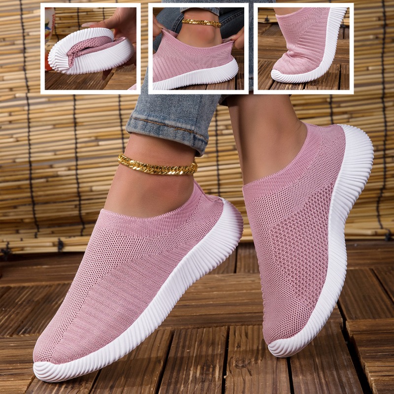 Running Gear Ladies - Damskie sneakersy oddychające z dzianiny, wygodne,