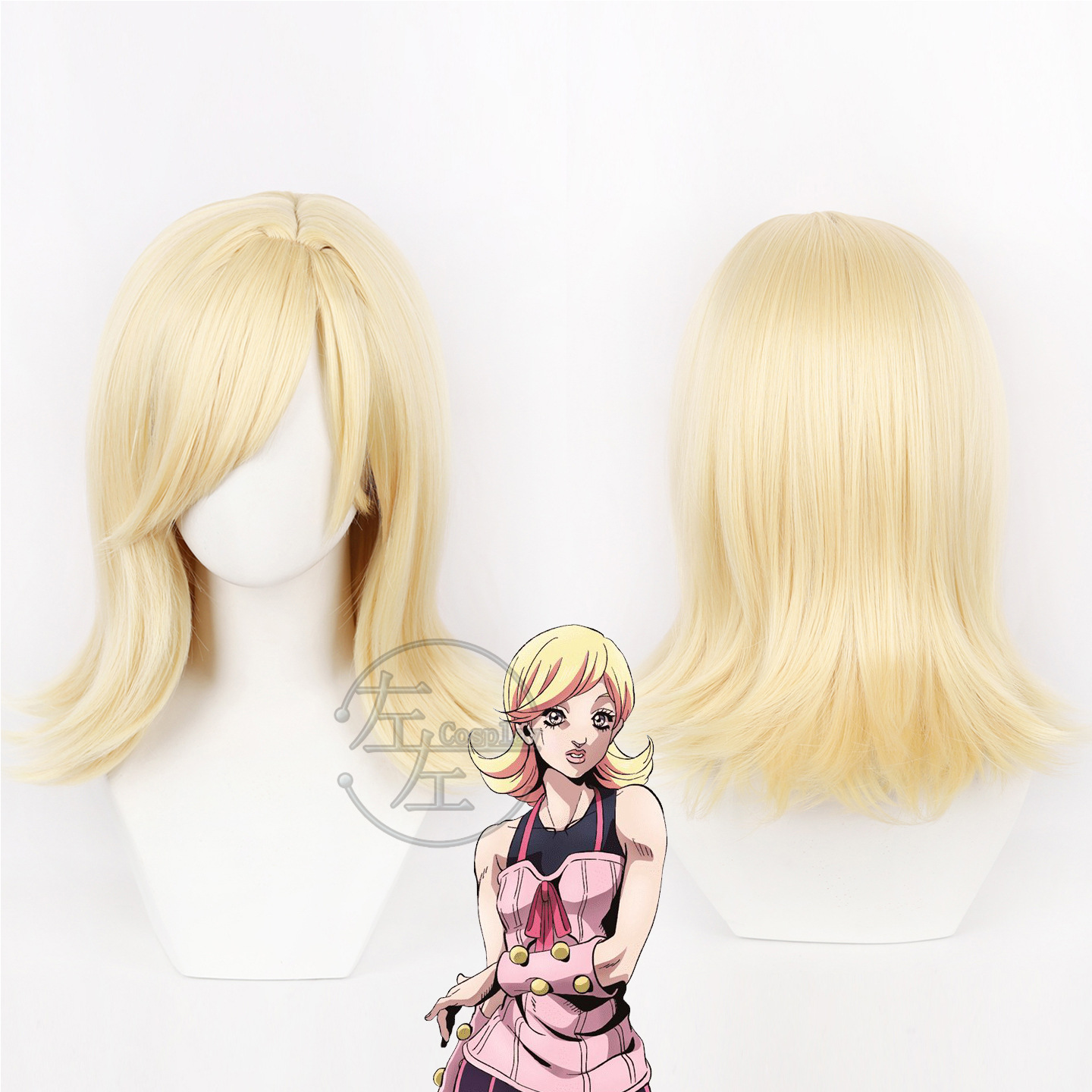 Head Gear Running - Peruka Cosplay Lucy Steel Anime JOJO