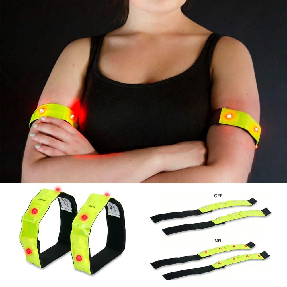 Running Visibility Gear - Odblaskowa opaska LED z trybami świecenia