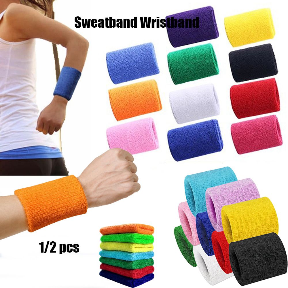 1/2 sztuk Unisex opaski sporto – Sweat Band Wrist recenzja i cena