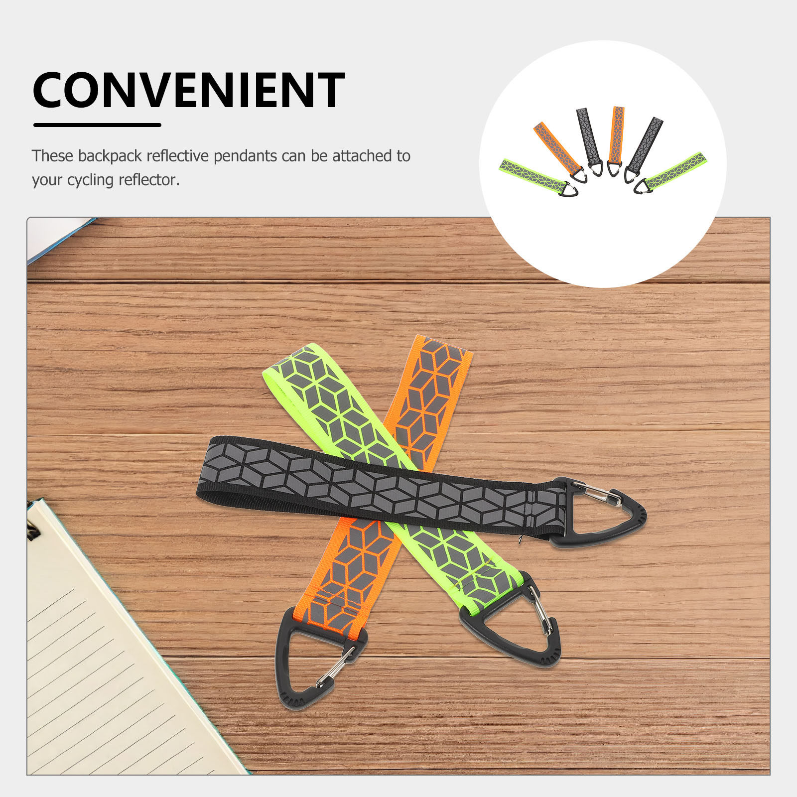 6 szt. Odblaskowe breloki na k – Running Visibility Gear recenzja i cena