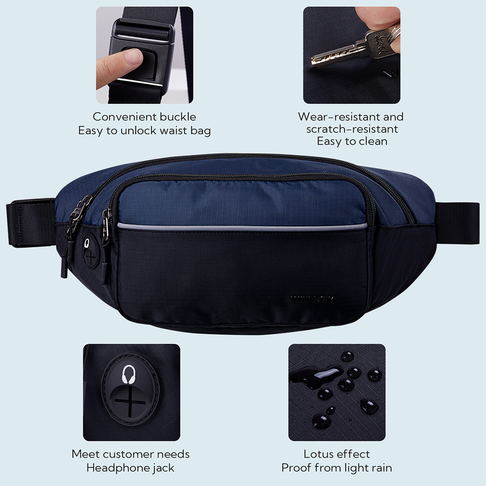 WATERFLY Fanny Pack Waist Bag  – Running Gear Belt recenzja i cena