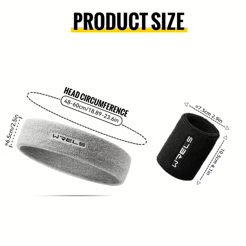 Zestaw sportowy WRELS: opaska  – Sweat Band Wrist recenzja i cena