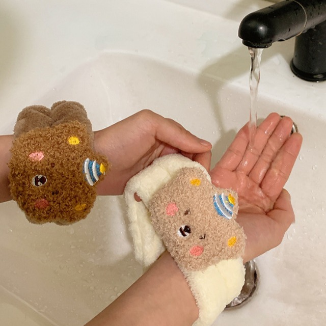 1Pair Cartoon Bear Face Wash H – Sweat Band Wrist recenzja i cena